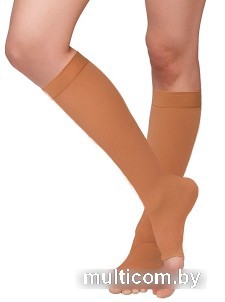 Гольфы компрессионные Польза 3001 ниже колена 2 кл.к. (р.3 (M), рост2, бежевый хлопок)