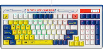 Клавиатура A4Tech Bloody B950 (белый/синий, Light Strike Libra Brown)