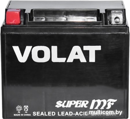 Мотоциклетный аккумулятор VOLAT YT12B-4 (MF) (10 А·ч)
