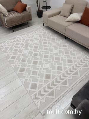 Ковер для детской Radjab Carpet Поло Прямоугольник EN 256 12456RK (0.8x1.5, Cream Beige)
