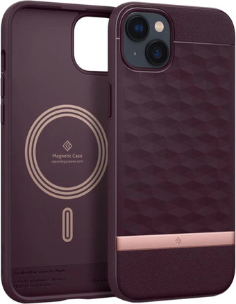 Чехол для телефона Caseology Parallax Mag iPhone 14 ACS05076 (burgundy)