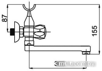 Смеситель Rubineta Milano-1 (C)(K) (M1CK06)