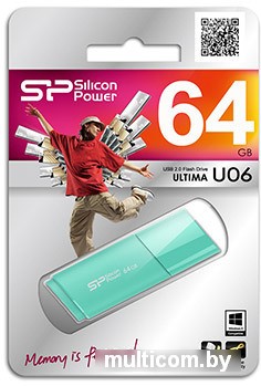 USB Flash Silicon-Power Ultima U06 64GB Blue (SP064GBUF2U06V1B)