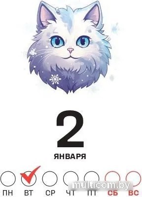 Настольный календарь Попурри Нейрокот на каждый день 2024 4810764007025