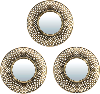 Набор зеркал Qwerty Булонь 74054 (3 шт, бронзовый)