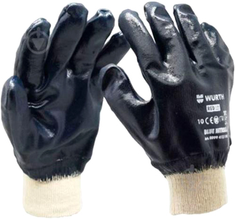 Текстильные перчатки Wurth Blue nitrile 0899413110