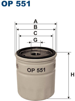 Масляный фильтр Filtron OP 551