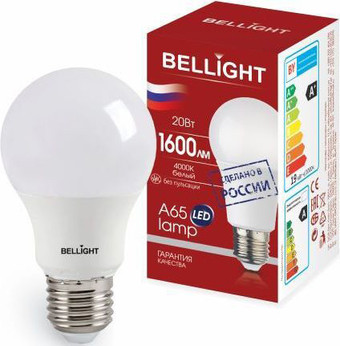 Светодиодная лампочка Bellight A65 20W 4000К E27