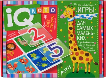 Развивающая игра Айрис-Пресс IQ Лото. Счёт и фигуры. Подбери число 27391
