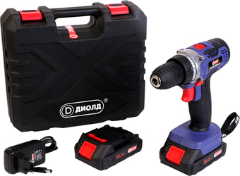 Дрель-шуруповерт ДИОЛД ДЭА-20Л-01 (с 2-мя АКБ, кейс)