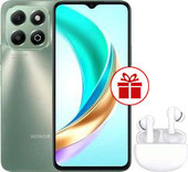 Смартфон HONOR X6b 4GB/128GB международная версия (лесной зеленый) и HONOR Choice Earbuds X5 Lite (белый) по акции