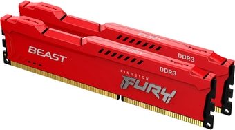 Оперативная память Kingston FURY Beast 2x4GB DDR3 PC3-12800 KF316C10BRK2/8