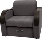 Кресло Сириус Лидер-1 ППУ 105x110 (Eva 24 велюр темно-серый)
