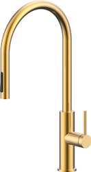 Смеситель Paulmark Senso Se215180-SBG (золото/светлое брашированное золото)