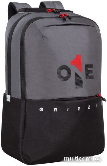 Городской рюкзак Grizzly RU-437-4 (черный/серый)