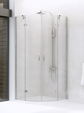 Душевой уголок NEW TRENDY New Merana 90x90 K-0331 (прозрачное стекло)