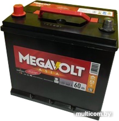 Автомобильный аккумулятор Senfineco Megavolt Asia +R (60 А·ч)