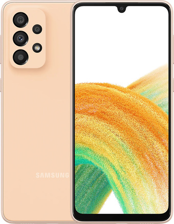 Смартфон Samsung Galaxy A33 5G SM-A336E/DSN 6GB/128GB (персиковый)