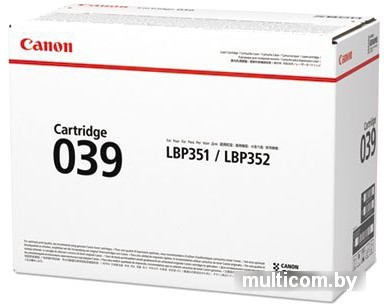Картридж Canon 039 [0287C001AA]