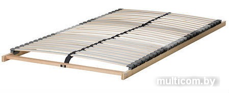 Кровать Ikea Тисседаль 210x187 (белый, основание Лонсет) [690.581.35]