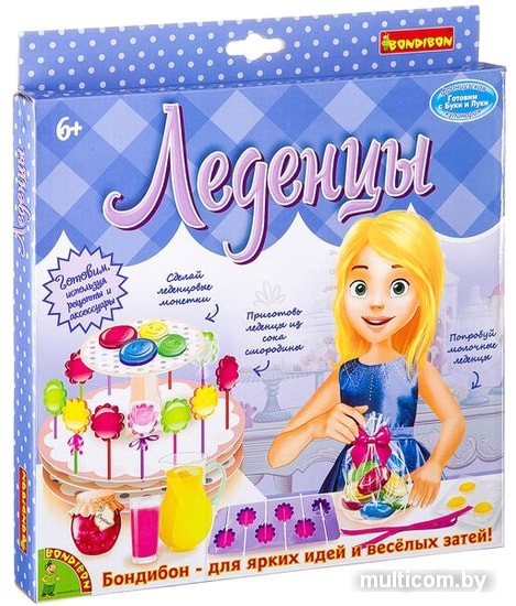Набор для опытов Bondibon Науки с Буки Леденцы 4 эксперимента ВВ2600