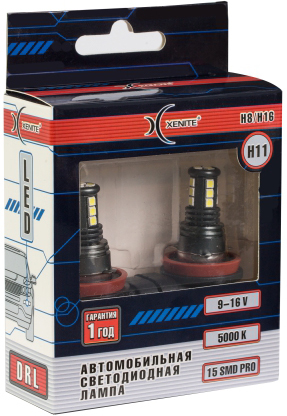 Ксеноновая лампа Xenite H11/H8/H16-15SMD PRO 2шт