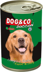Консервированный корм для собак Adragna Dog&Co кусочки кролика и утки в соусе 405 г