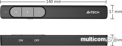 Пульт ДУ A4Tech Wireless Laser Pen LP15 (белый)