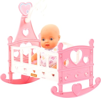 Кукла Полесье Пупс Славный + кроватка-качалка 76670