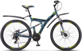 Велосипед Stels Focus MD 27.5 21-sp V010 2020 (серый/желтый)