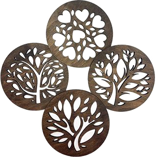 Подставка под чашку Woodary 3103