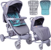 Коляска прогулочная «книга» Lorelli S300 2019 (серый)