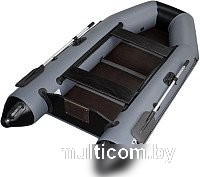 Моторная лодка Vivax Т280 с полом-книгой (без киля, серый/черный)