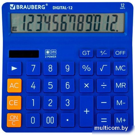 Калькулятор BRAUBERG Digital-12 272969 (синий)
