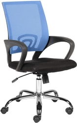 Кресло Norden Спринг хром AB010-AC01 (синий/черный)