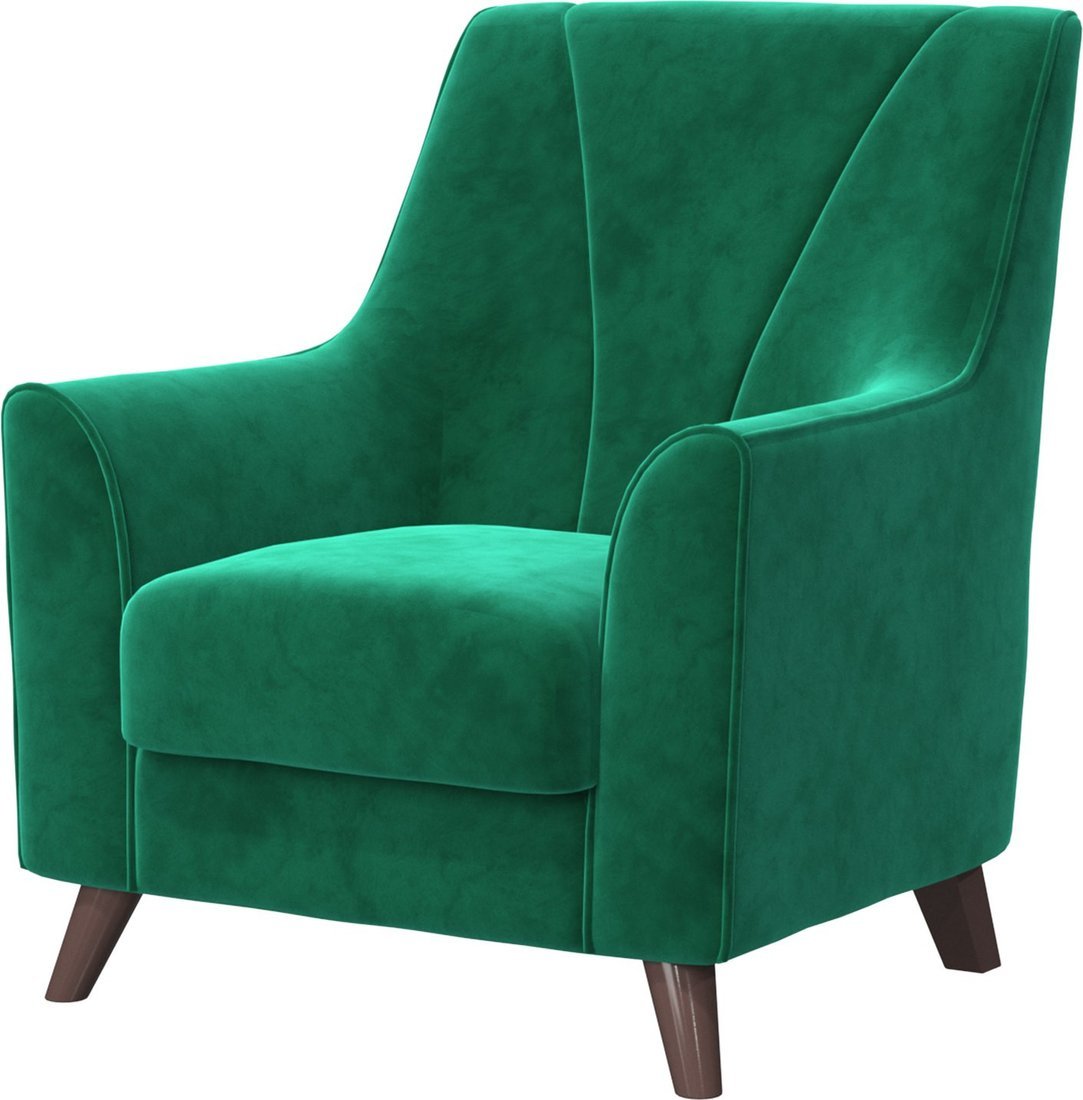 Интерьерное кресло Bravo Мебель Далас-1 Стандарт 1 вариант (изумруд)