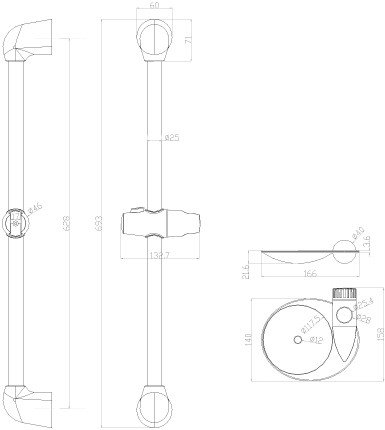 Душевая штанга Lemark LM8065C