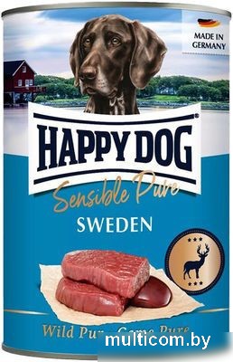 Консервированный корм для собак Happy Dog Sensible Pure Sweden (Оленина) 400 г