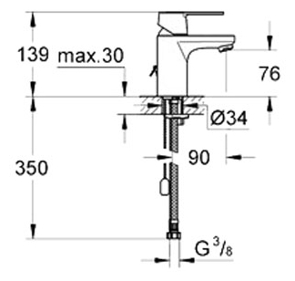 Однорычажный смеситель Grohe Get 32884000