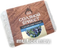 Соляной брикет для бани Соляная баня С алтайскими травами Можжевельник