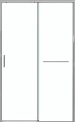 Душевая дверь Grossman Style 130x195 100.K33.05.130.10.00 (хром/стекло прозрачное)