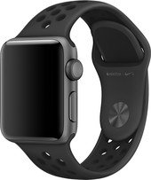 Ремешок Apple Nike 38 мм (антрацитовый/черный) [MQ2K2]
