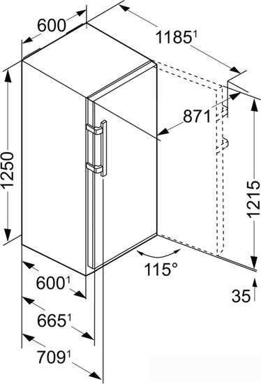 Однокамерный холодильник Liebherr BP 2850