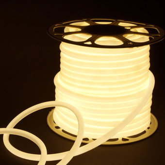 Гибкий неон Elektrostandard 220V 9.6W 144Led 2835 IP67 круглый дневной белый a052996