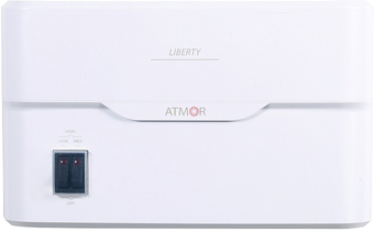 Проточный электрический водонагреватель кран+душ Atmor Liberty 5 кВт Combi