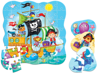 Мозаика/пазл Roter Kafer Пираты 2 в 1 RK1140-04 (49 эл.)