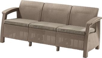 Садовый диван Keter Corfu Love Seat Max (капучино)