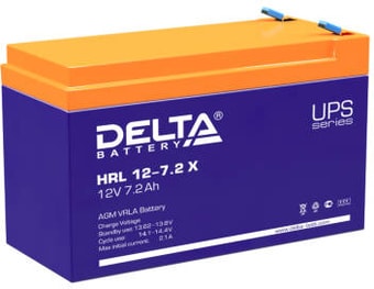 Аккумулятор для ИБП Delta HRL 12-7.2 X (12В/7.2 А&middot;ч)