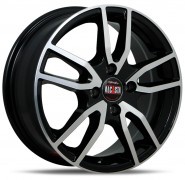 Литые диски Alcasta M57 16x6.5" 5x114.3мм DIA 67.1мм ET 42.5мм GMF