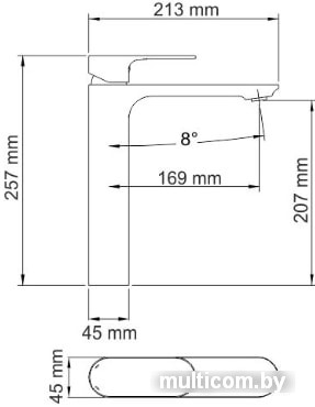 Смеситель Wasserkraft Elbe 7403H